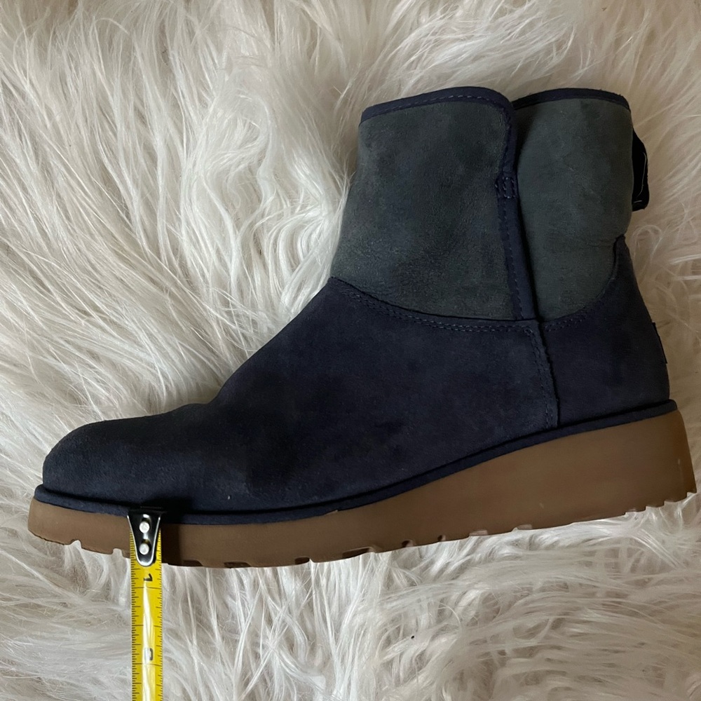 UGG Women Classic Mini II Navy Ankle Booties - Picture 8 of 9